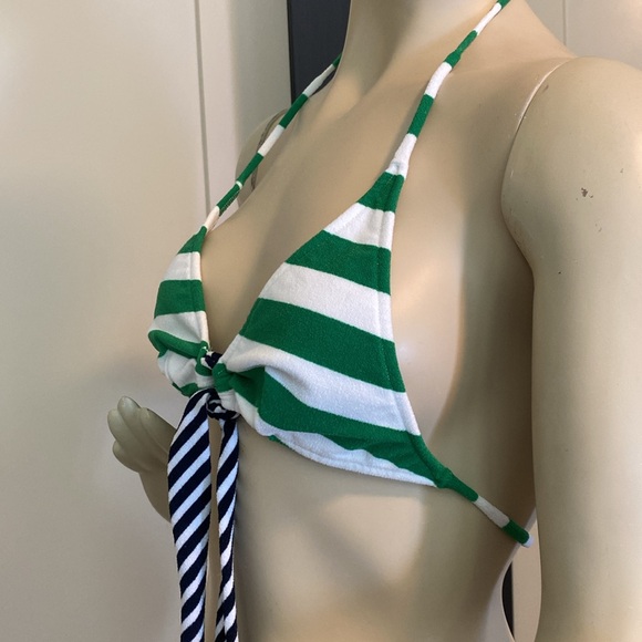 Salinas Striped Bikini Top M - Picture 2 of 5